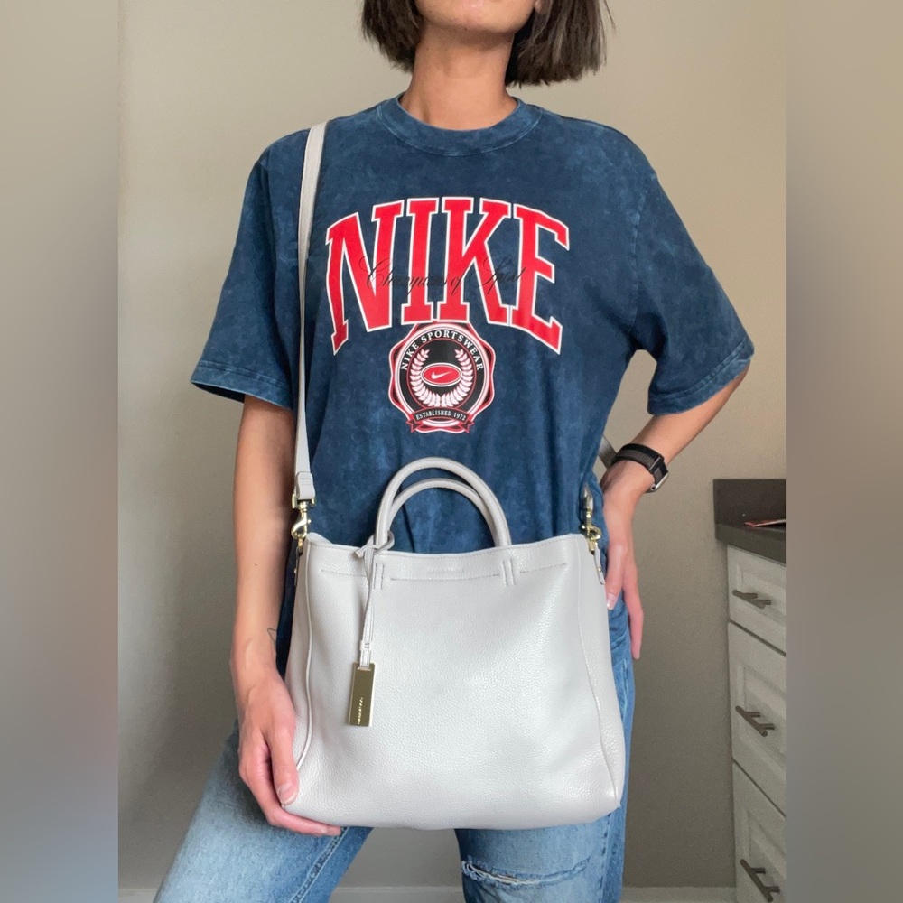 Rabeanco Pebble Leather Crossbody Tote